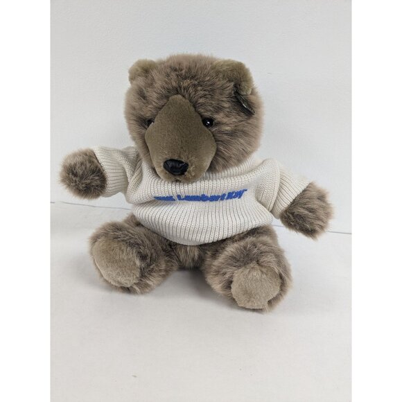 Vintage Lambert Kay Bear 24 K Polar Puff Dark Brown 1994 Stuffed Animal 13" - Picture 1 of 3
